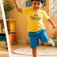 Cubs Club child playing confidently
